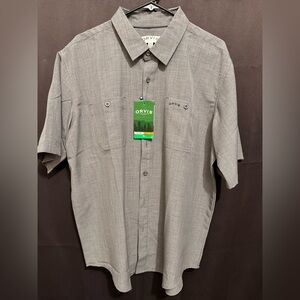 Orvis Men's Casual Gray Button Down Shirt